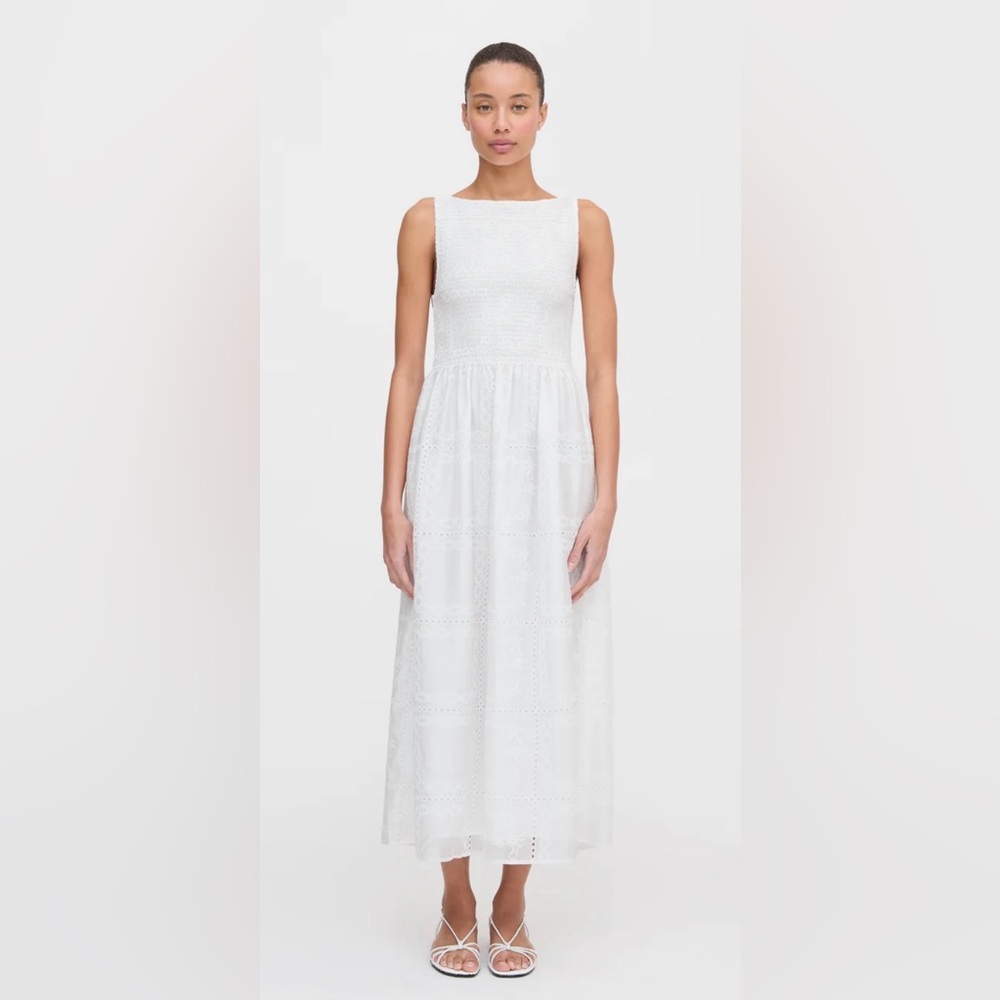 Hill House Strapless White Dress